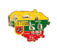 Lietuvos magnetas žemėlapio formos